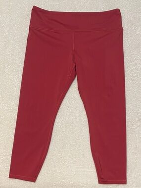 Athleta Elation Train 7/8 Tight Legging in Decadent Red Workout Athletic Yoga XL
